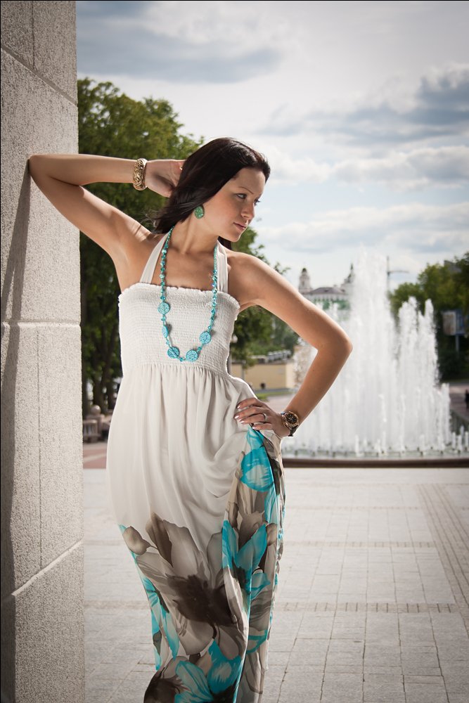 Schwache Brise Küsse im Gesicht ...