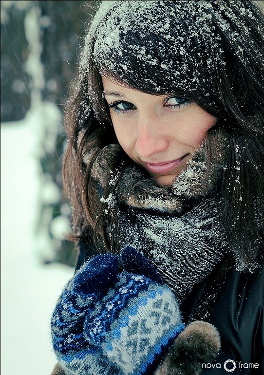 ... Und Schneeflocken schmelzen in seinem Haar ...