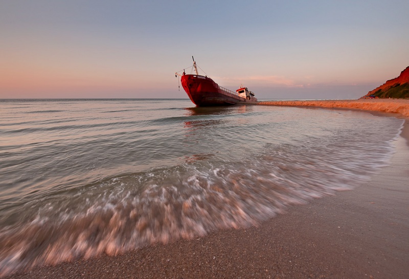 in the first rays of...