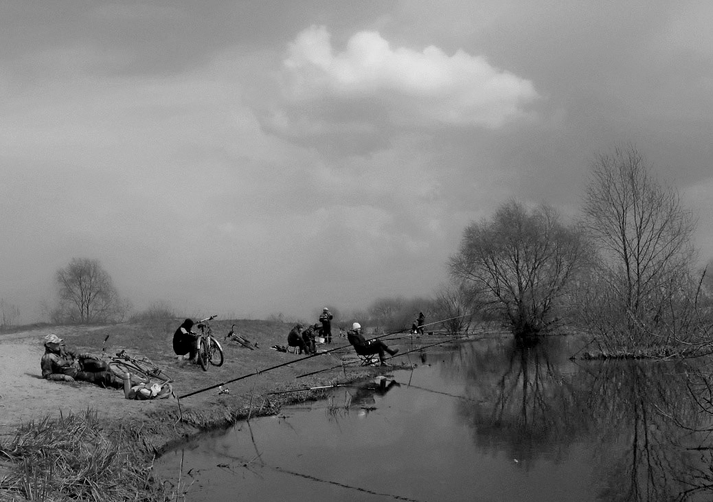 Für das Angeln Glück
