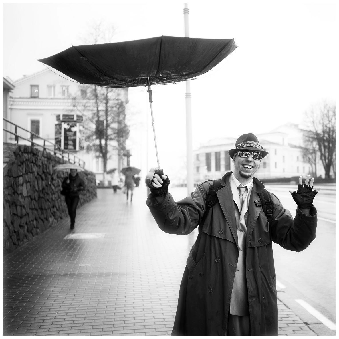 Positive an einem bewölkten Tag ..