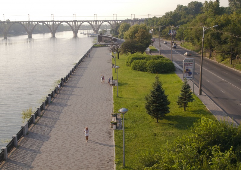 Von der Fußgängerbrücke