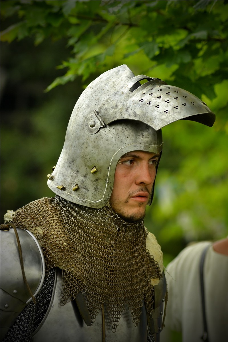 für einige Minuten vor der Schlacht