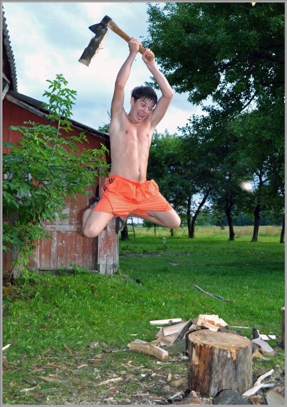 Fliegende Holzfäller.