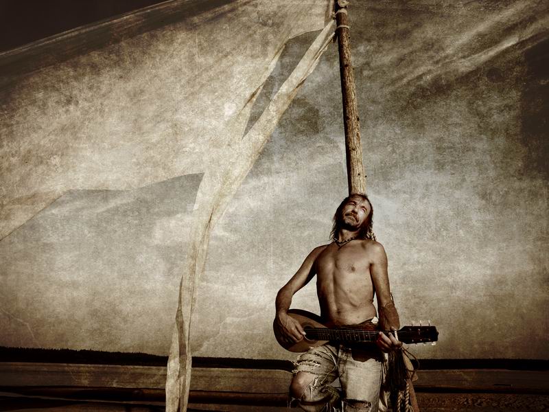 gegen den Wind lehnen ...