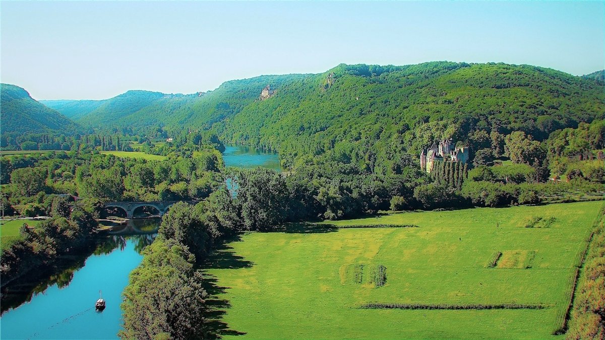 Castelnaud, Feyrac et riviere Dordogne