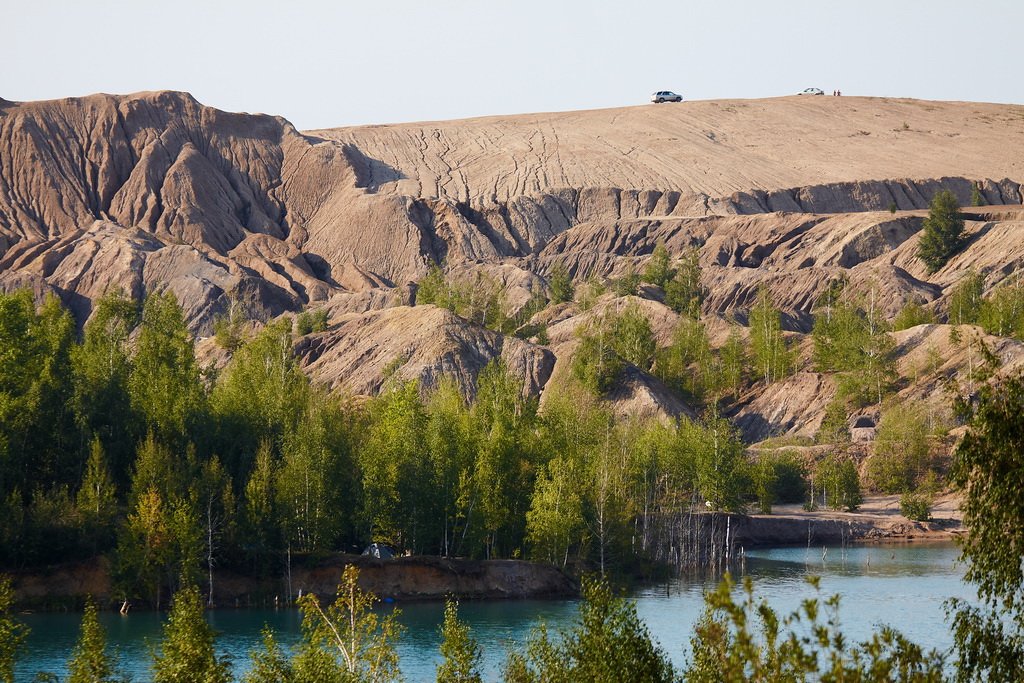 über die Hügellandschaft