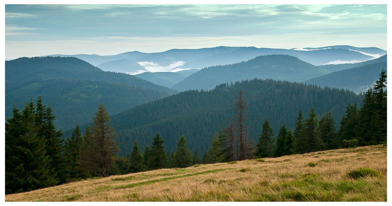 Die Nacht verbrachten Wolken ...