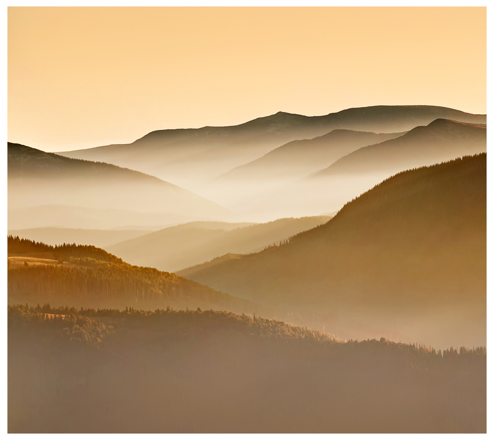 Ferne Horizont, weit weg im Nebel ...