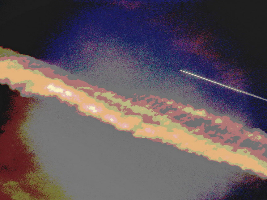 Fliegen in der Andromeda-Nebel.