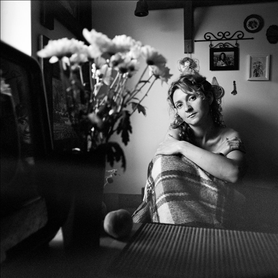 Nick und Chrysanthemen