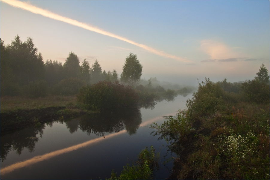 August. Morgendämmerung