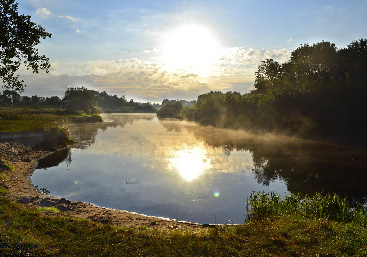 Morgen des letzten Tages des Sommers