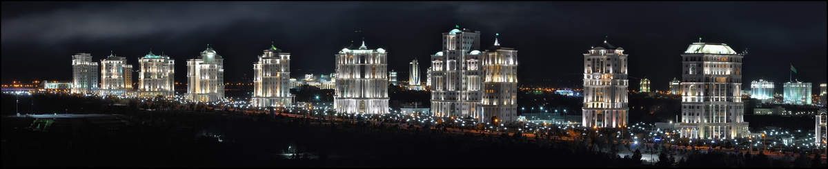 Panorama Nacht Ashgabat