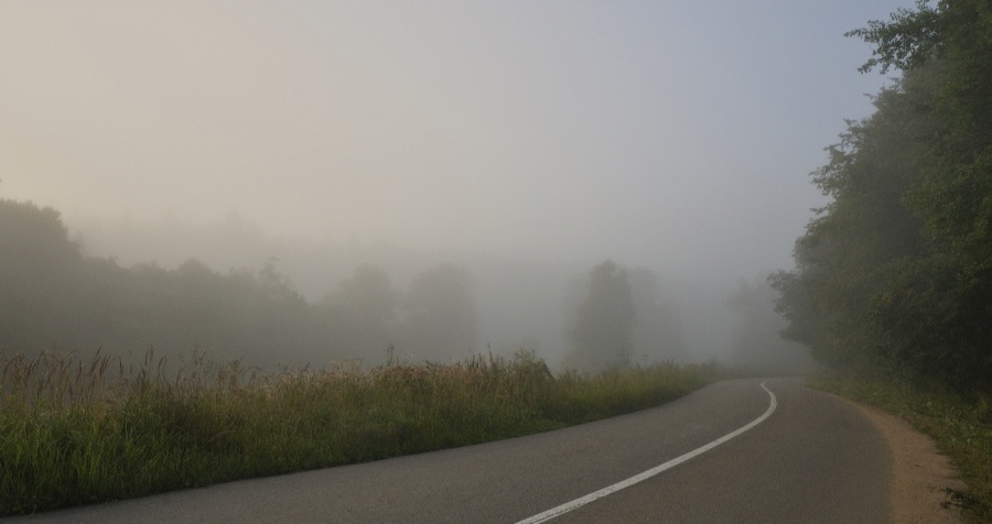 Und ich gehe, und ich bin für den Nebel gehen .....