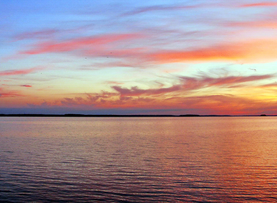 Rosa Sonnenuntergang.