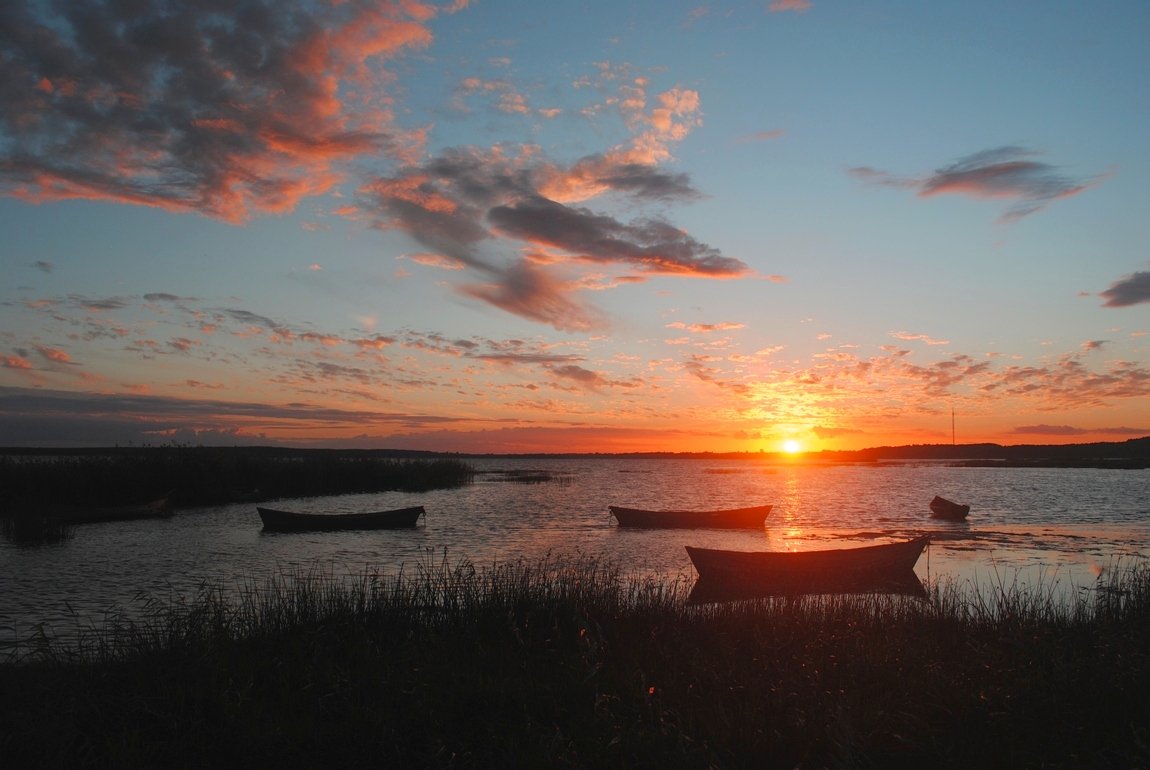 gegen Sonnenuntergang