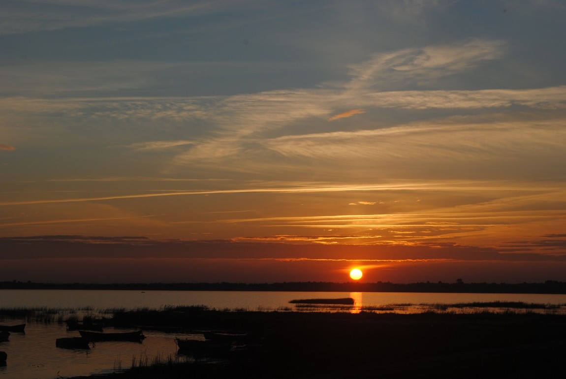 gegen Sonnenuntergang