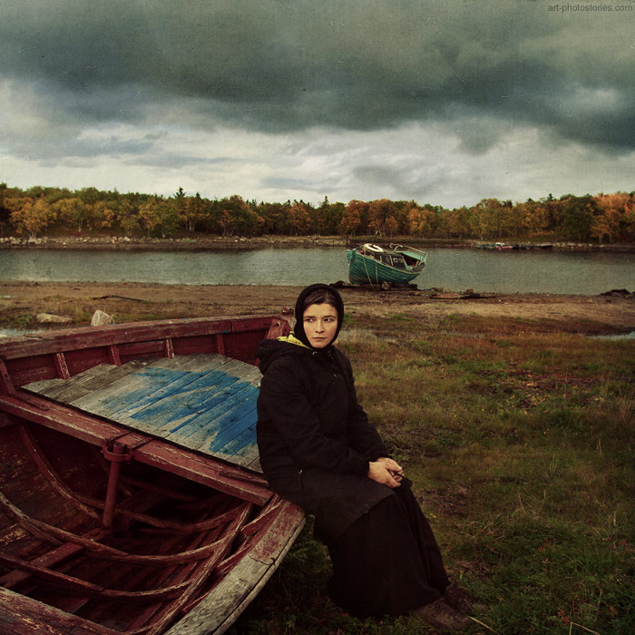 Auf dem Friedhof von verlassenen Schiffen