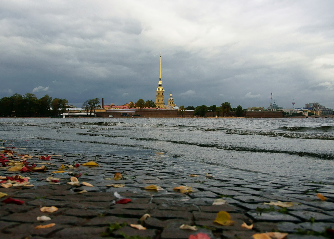 Um einen halben Meter über dem normalen Niveau