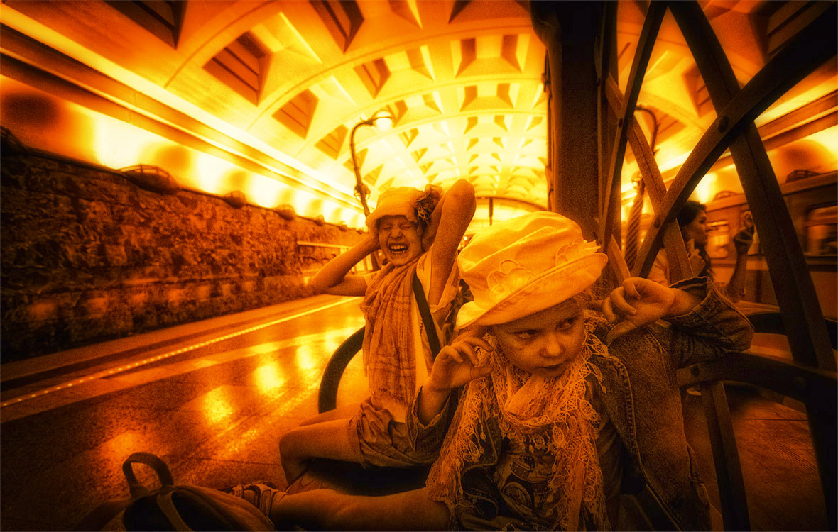 Moskauer Metro - die U-Bahn-Lärm in der Welt.