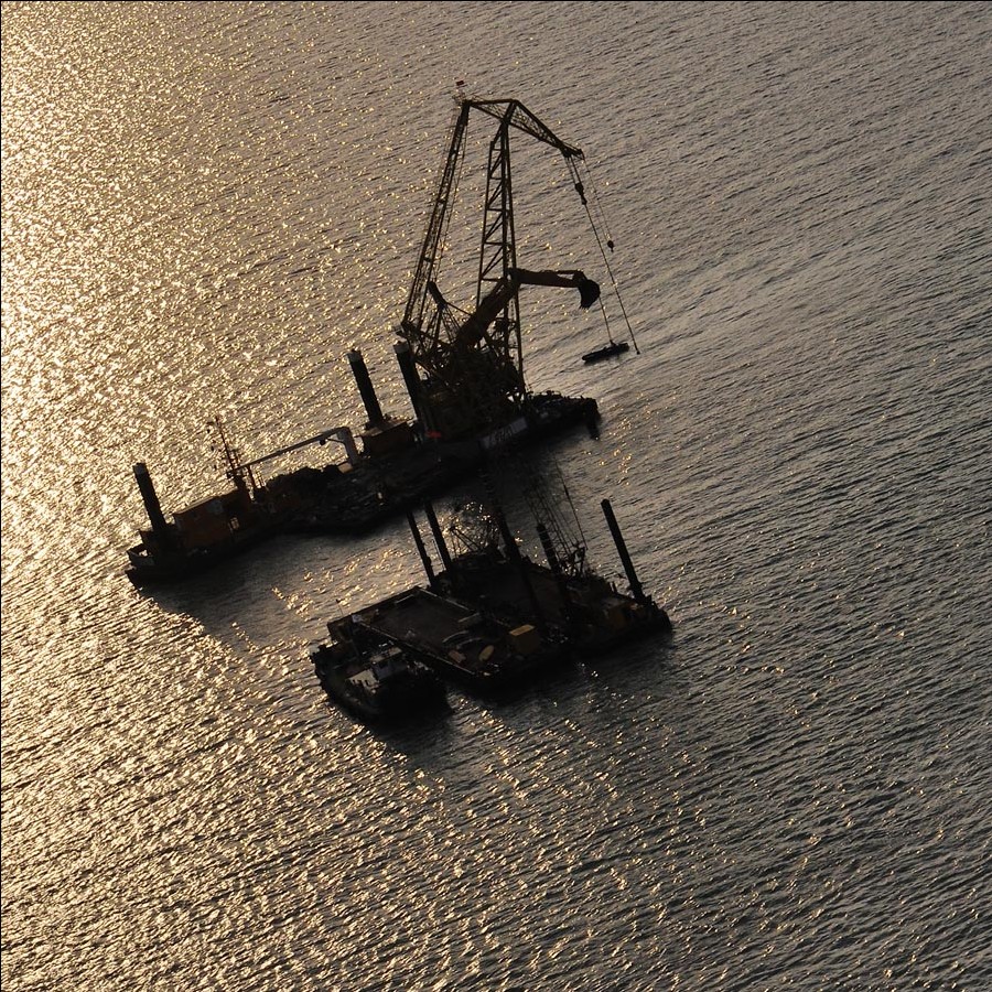 Die Grafik des Meeres.