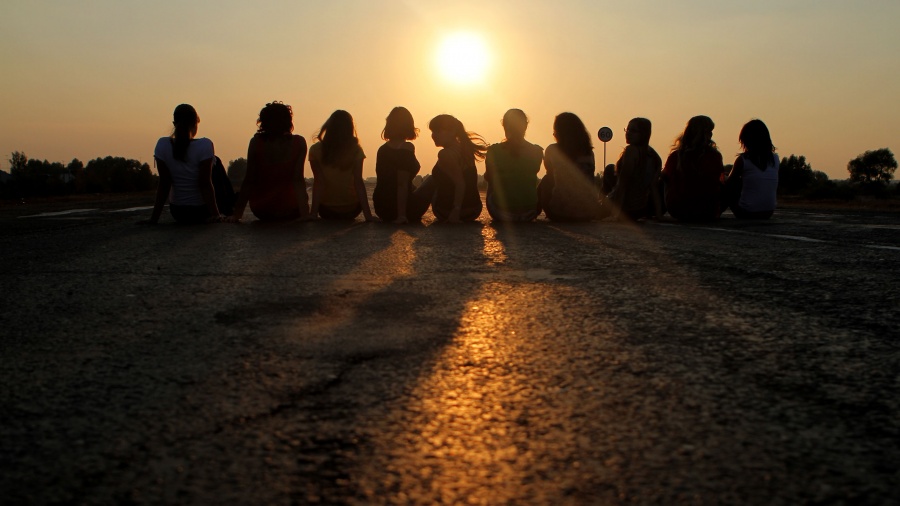 Herbst Sonnenuntergang