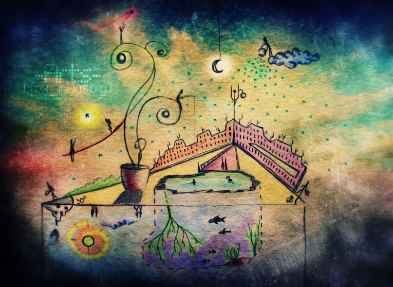 Geschichte auf dem Prisma