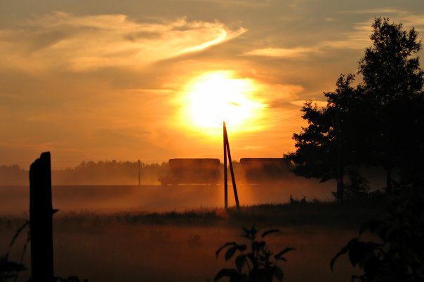 Verfall einer abfahrenden Zug