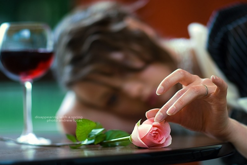 disappearing with a spring