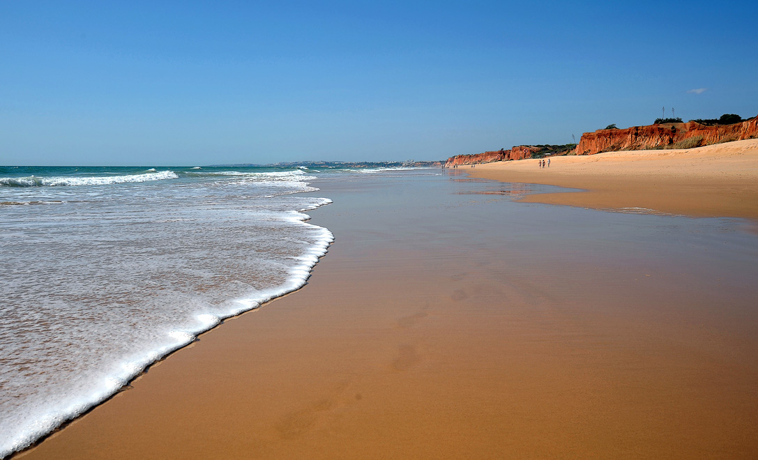 Eine Linie von Schaum