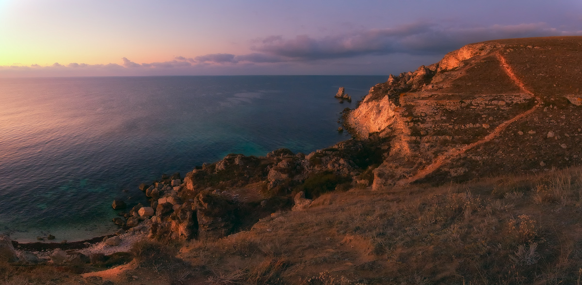 Wenn die Sonne untergeht auf Dzhangule