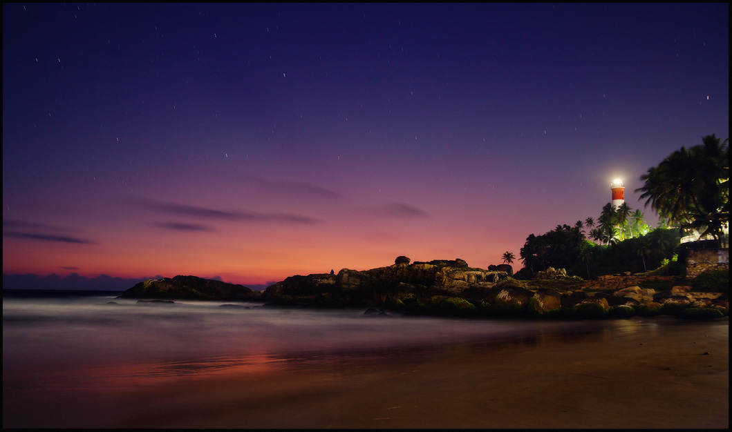 Landschaft mit Leuchtturm