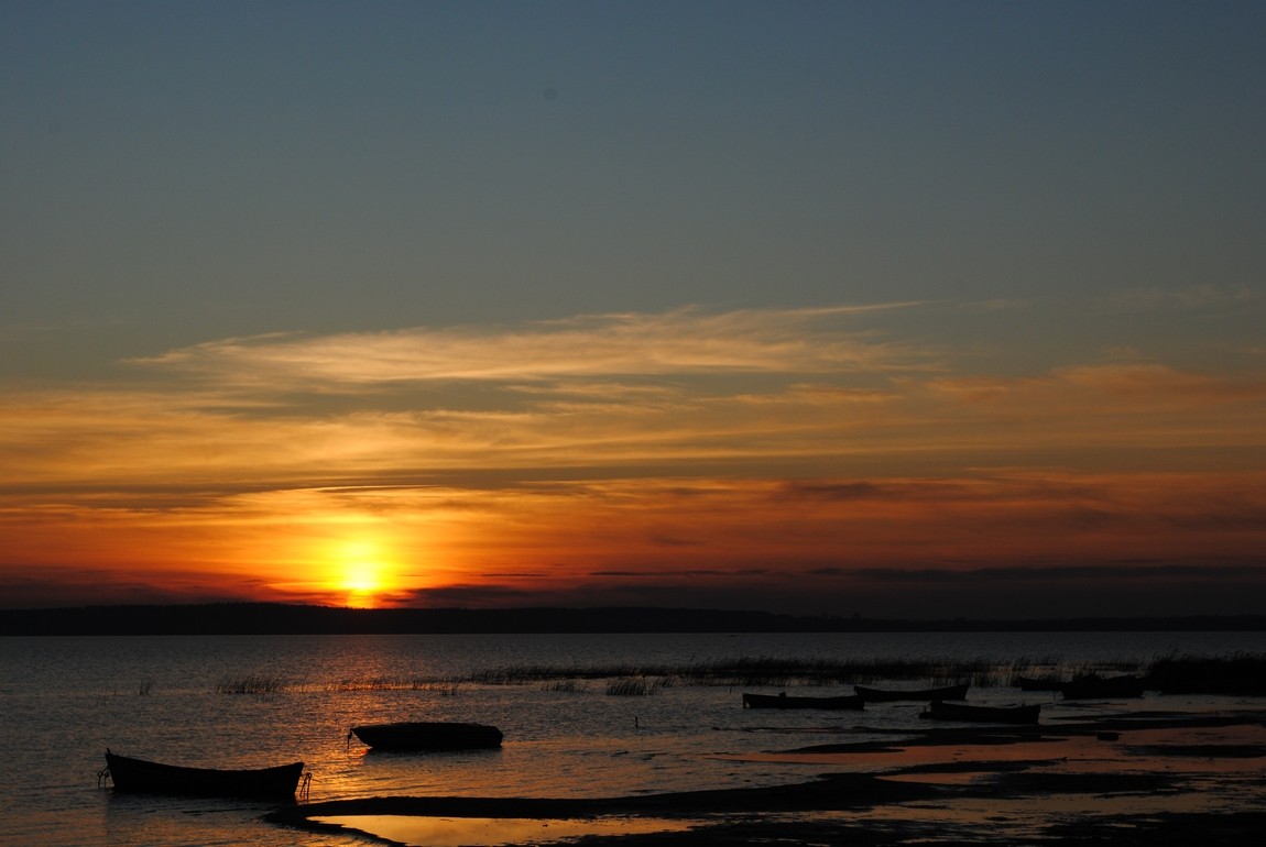gegen Sonnenuntergang