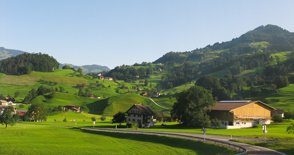 Auf dem Weg zu den Alpen.
