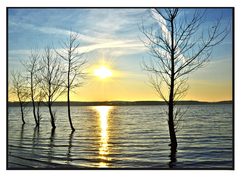 "Knee-deep in Wasser"