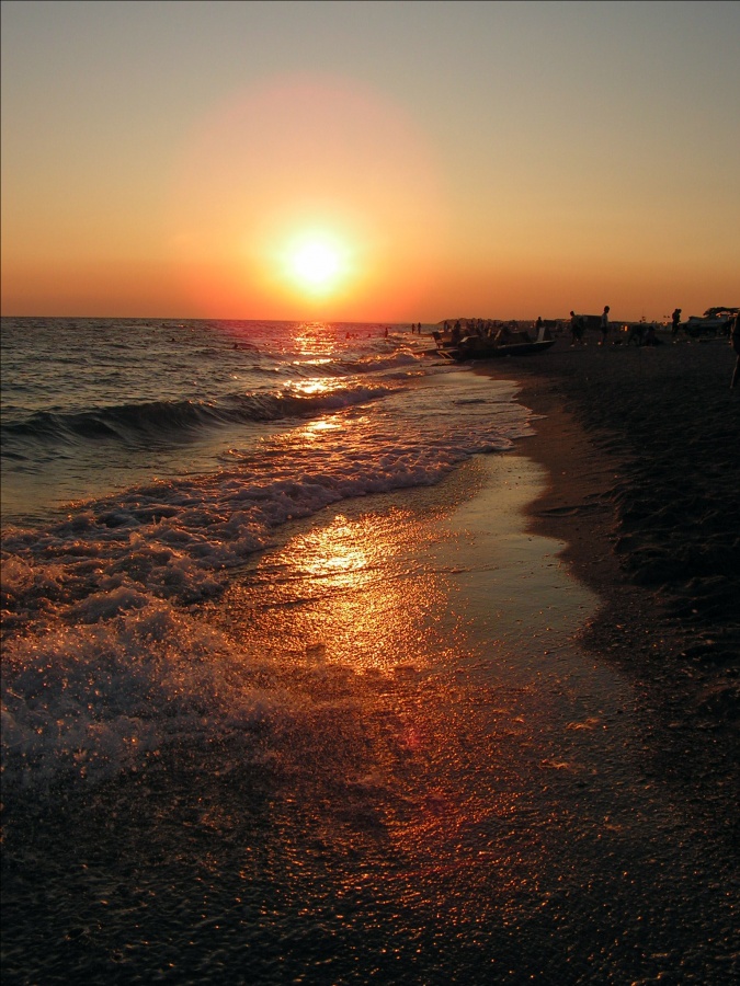 Straße auf die Sonne