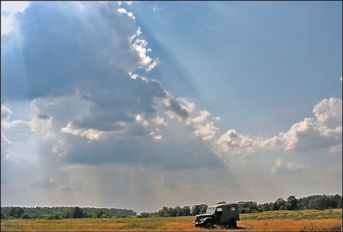 Von der Sonne verbrannt