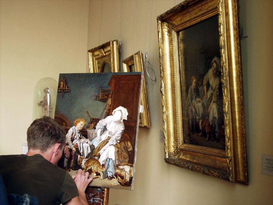 Künstler in der Eremitage