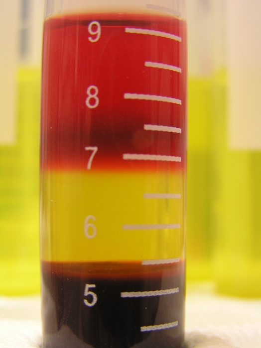 Cells, water and 2000rpm