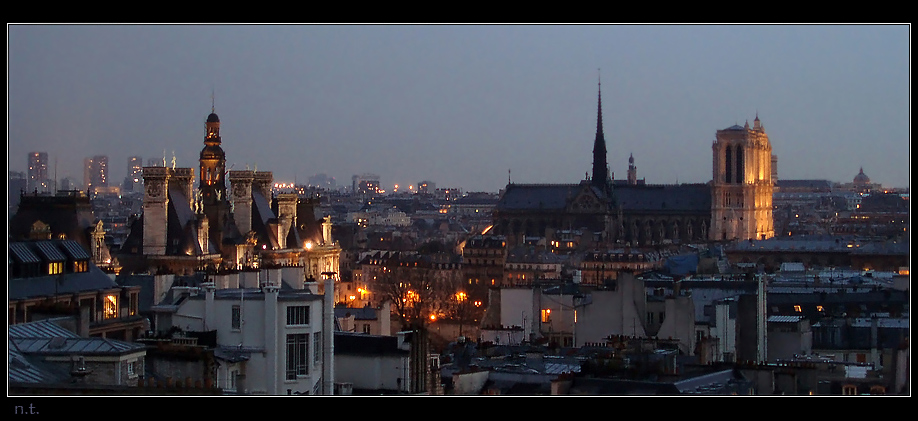 Twilight over Paris