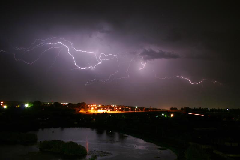 Mozyr und ein Gewitter