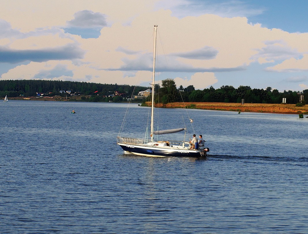 In den offenen Fluss Wellen ..