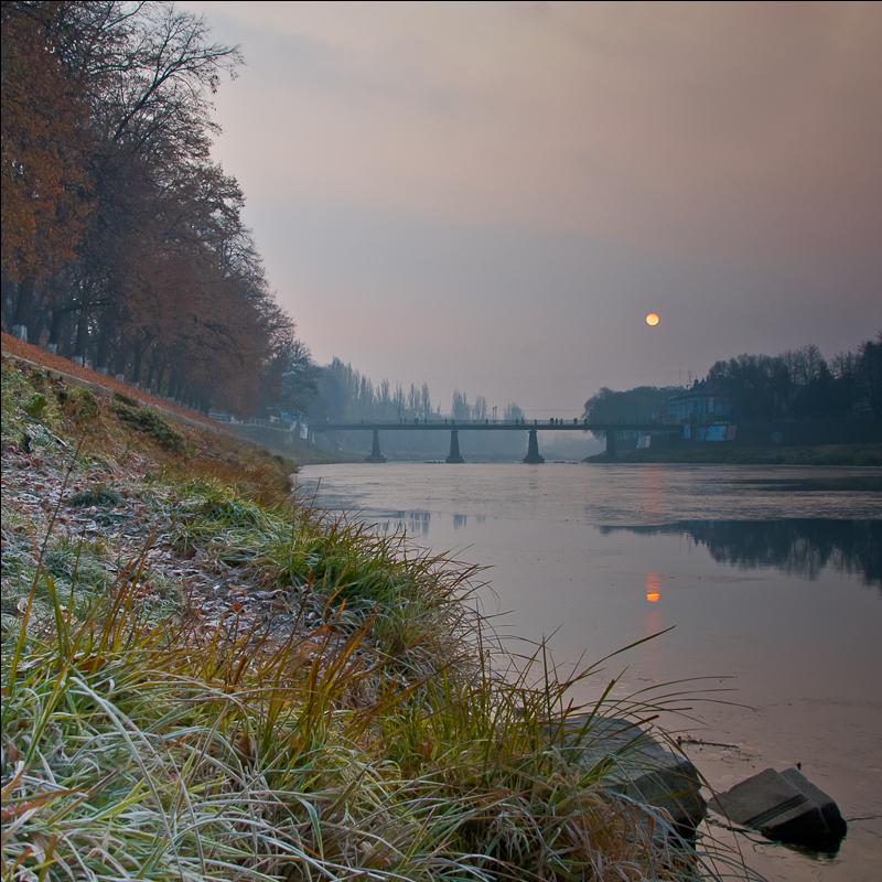 Frosty Morgen. Uzhgorod