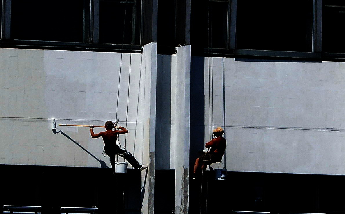 Der weiße Streifen.