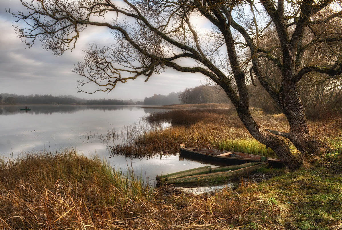 Autumn, Boote und Fischer