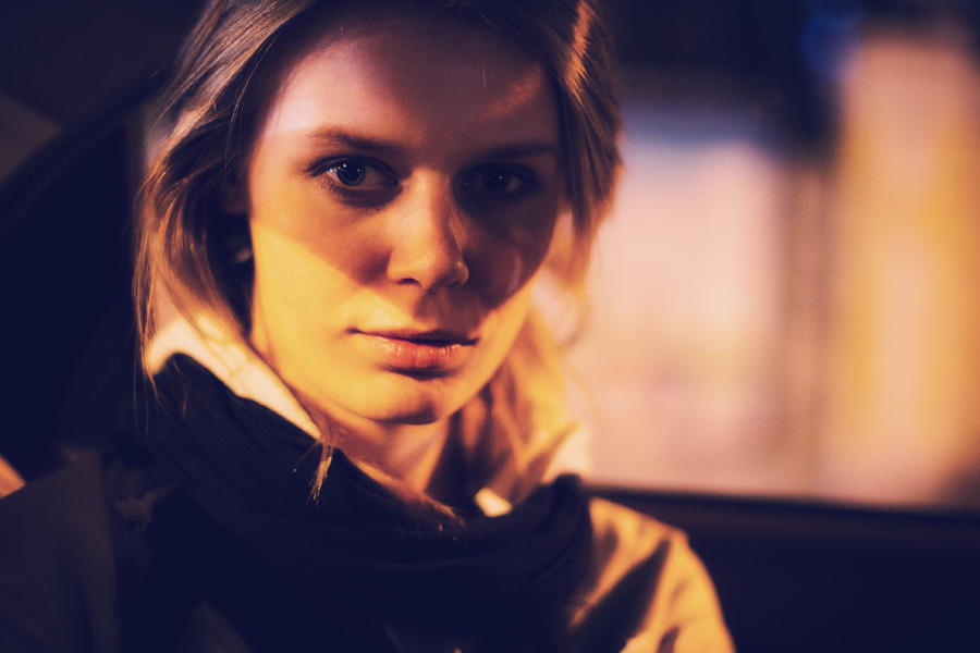 Im Taxi auf dem Weg nach Hause ...