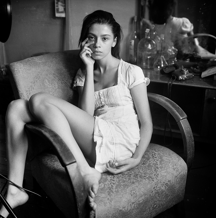 Vitalina (Porträt mit weit geöffneten Augen)