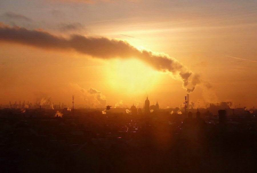Sonnenuntergang in St. - Petersburg