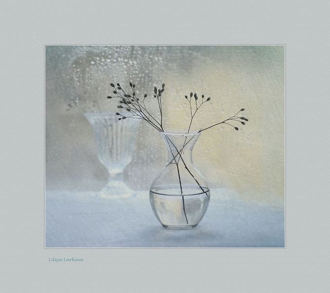 Sie taesh einen Tropfen regen